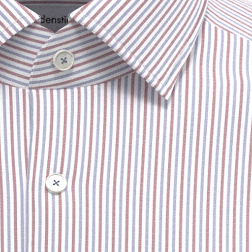 Seidensticker Skjorta | Normal (blå och rödrandig)