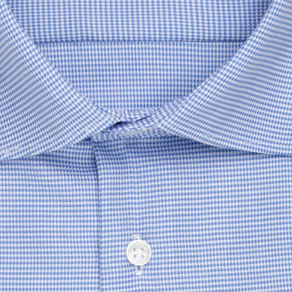 Seidensticker Skjorta ljusblå med struktur normal passform Seidensticker