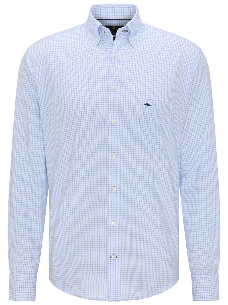 Skjorta Oxford light blue check Fynch-Hatton Textilhandels GmbH