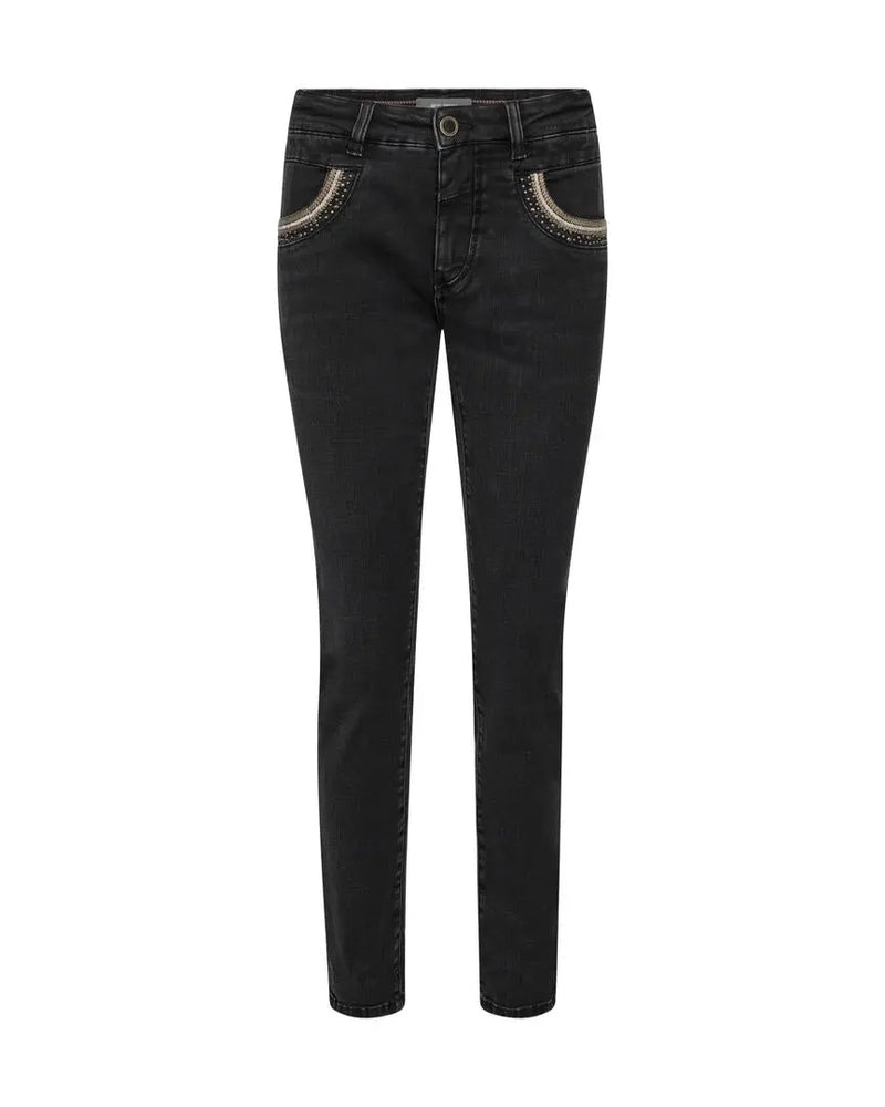 MosMosh Naomi Perla jeans / Svart-BK HERR