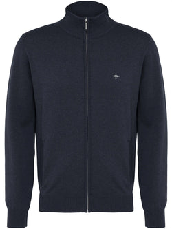 Zip Cardigan marinblå-BK HERR