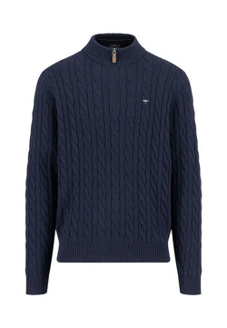 Zip-tröja | Fynch-Hatton | Navy Fynch-Hatton Textilhandels GmbH
