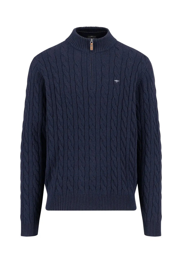 Zip-tröja | Fynch-Hatton | Navy Fynch-Hatton Textilhandels GmbH