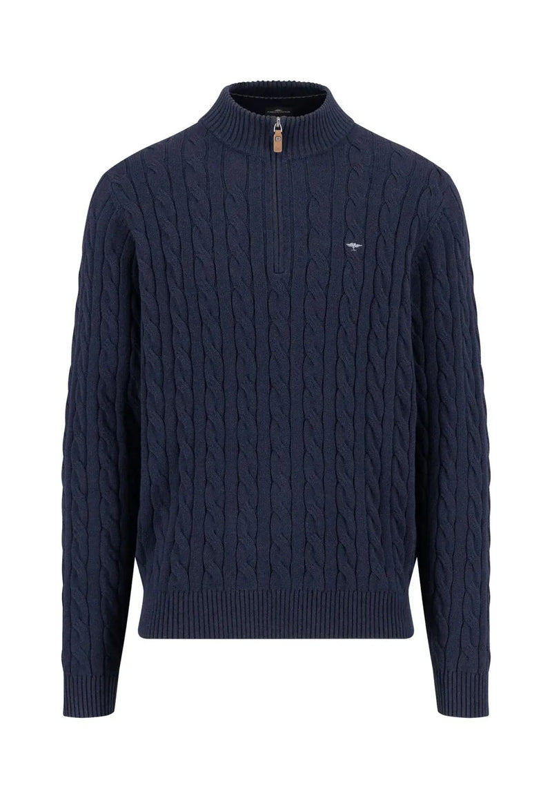 Zip-tröja | Fynch-Hatton | Navy Fynch-Hatton Textilhandels GmbH