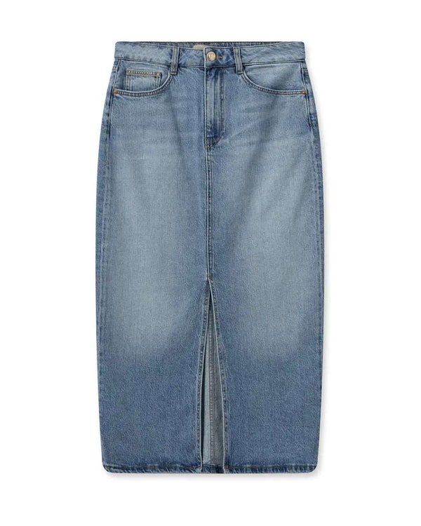 MosMosh Mella denim skirt/ blue-BK HERR