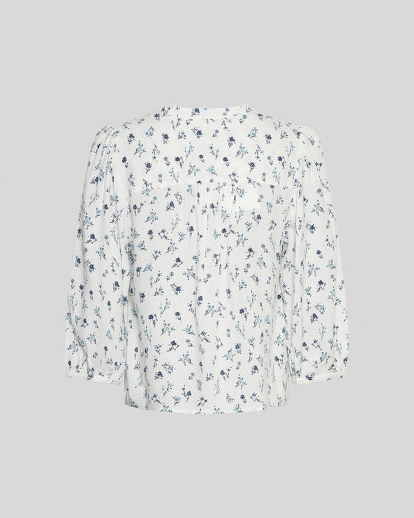 MSCH Amelina Vealine 3/4 blus / Aqua haze flower MSCH Copenhagen