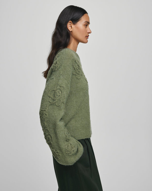 MSCH Miabelle Hope Pullover / Olivine Flower MSCH Copenhagen