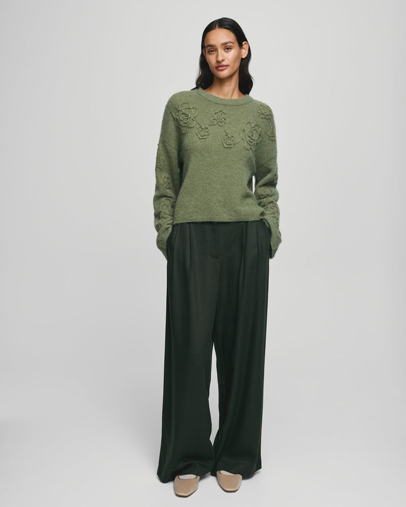 MSCH Miabelle Hope Pullover / Olivine Flower MSCH Copenhagen