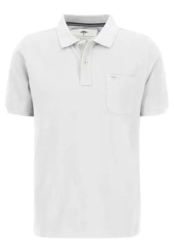 Piké med bröst ficka / white Fynch-Hatton Textilhandels GmbH