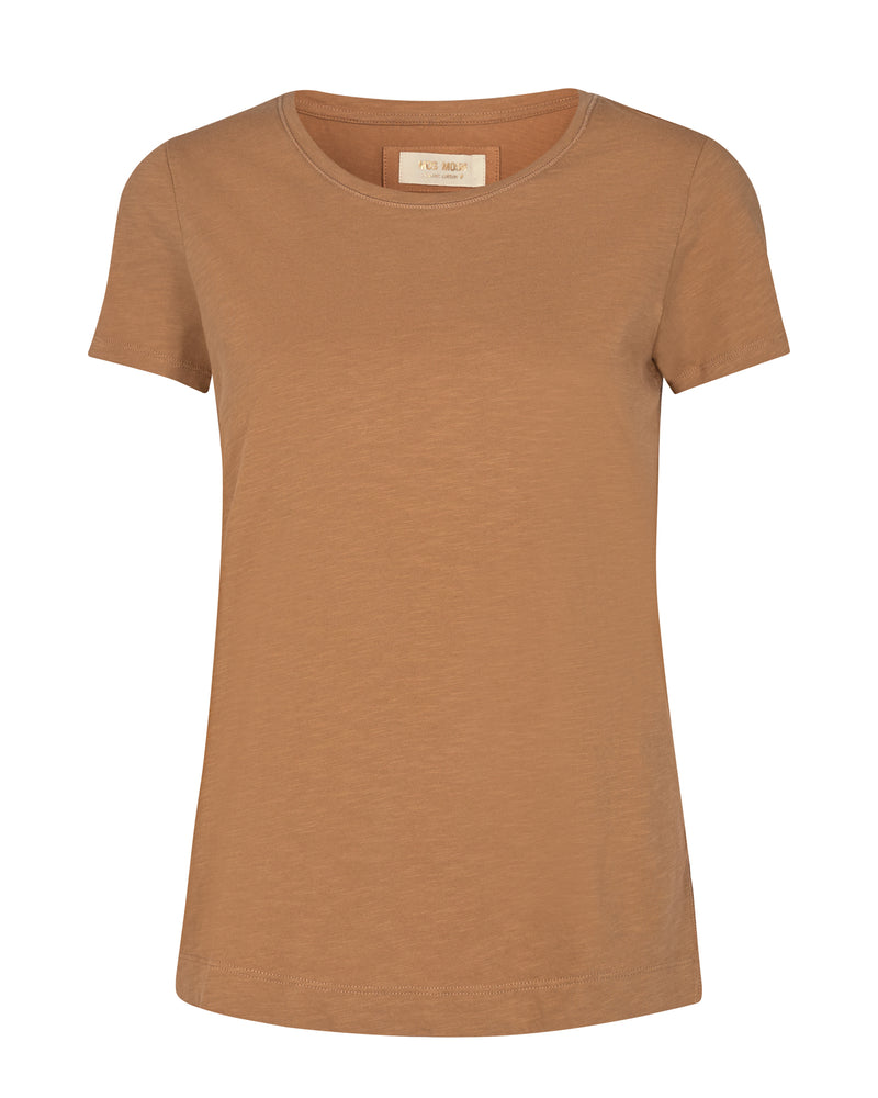 Arden O-neck Tee brun