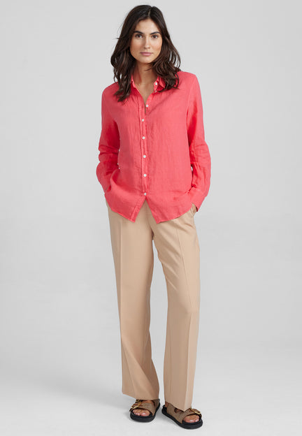 Karli Linen shirt  | Mos Mosh | Teaberry