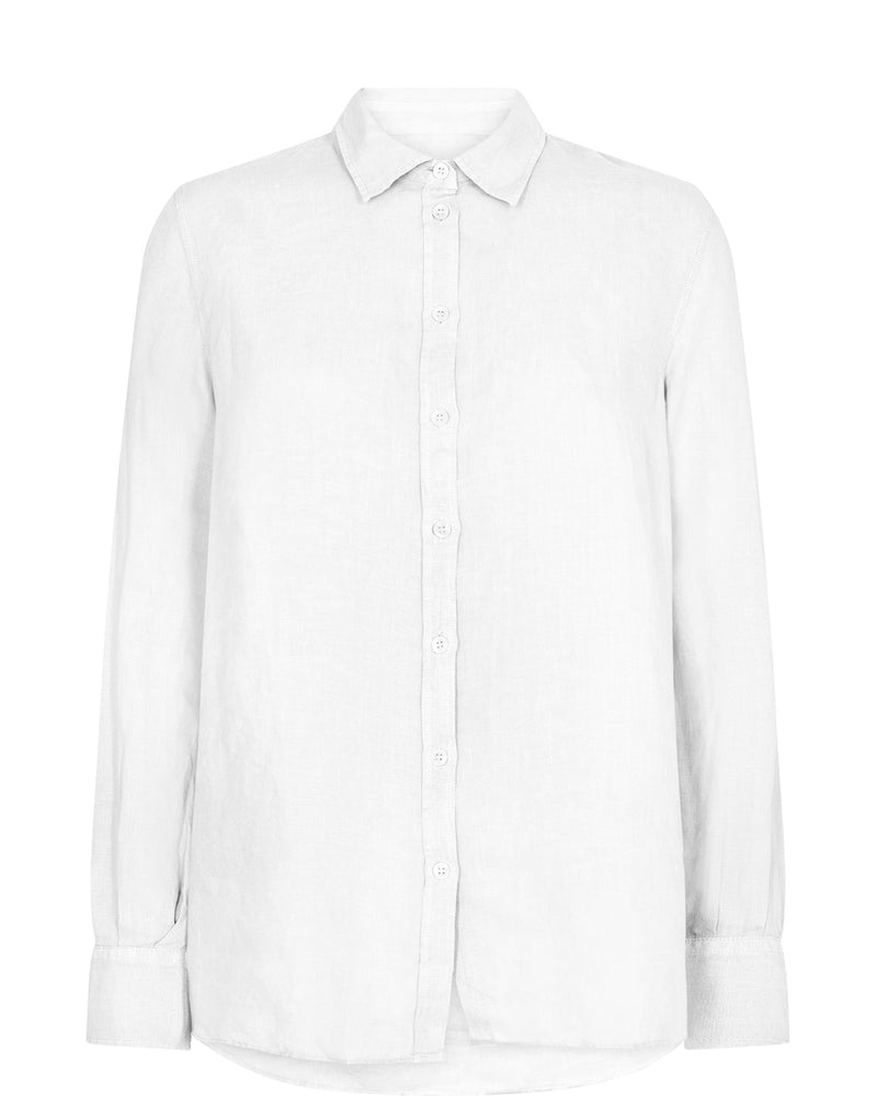 Karli Linen shirt  | Mos Mosh | White