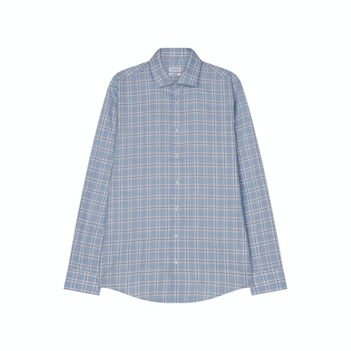 Skjorta | Blå rutig (Shaped)